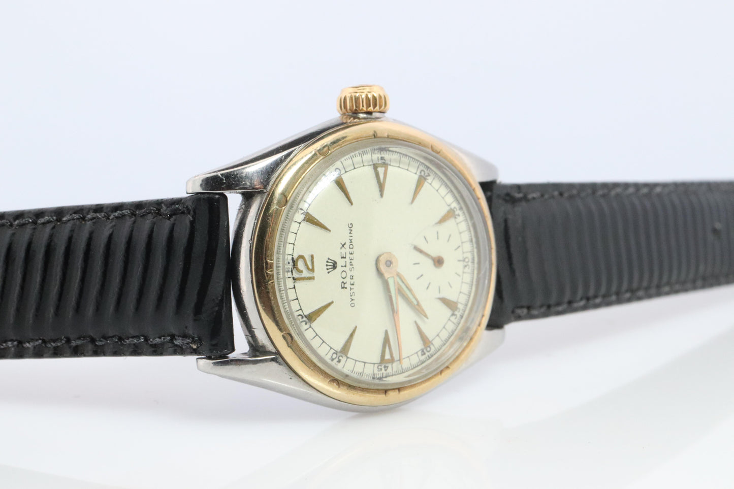 Vintage Rolex Watch. ROLEX Oyster SPEEDKING 4302 SS and 9k Bezel. 29mm