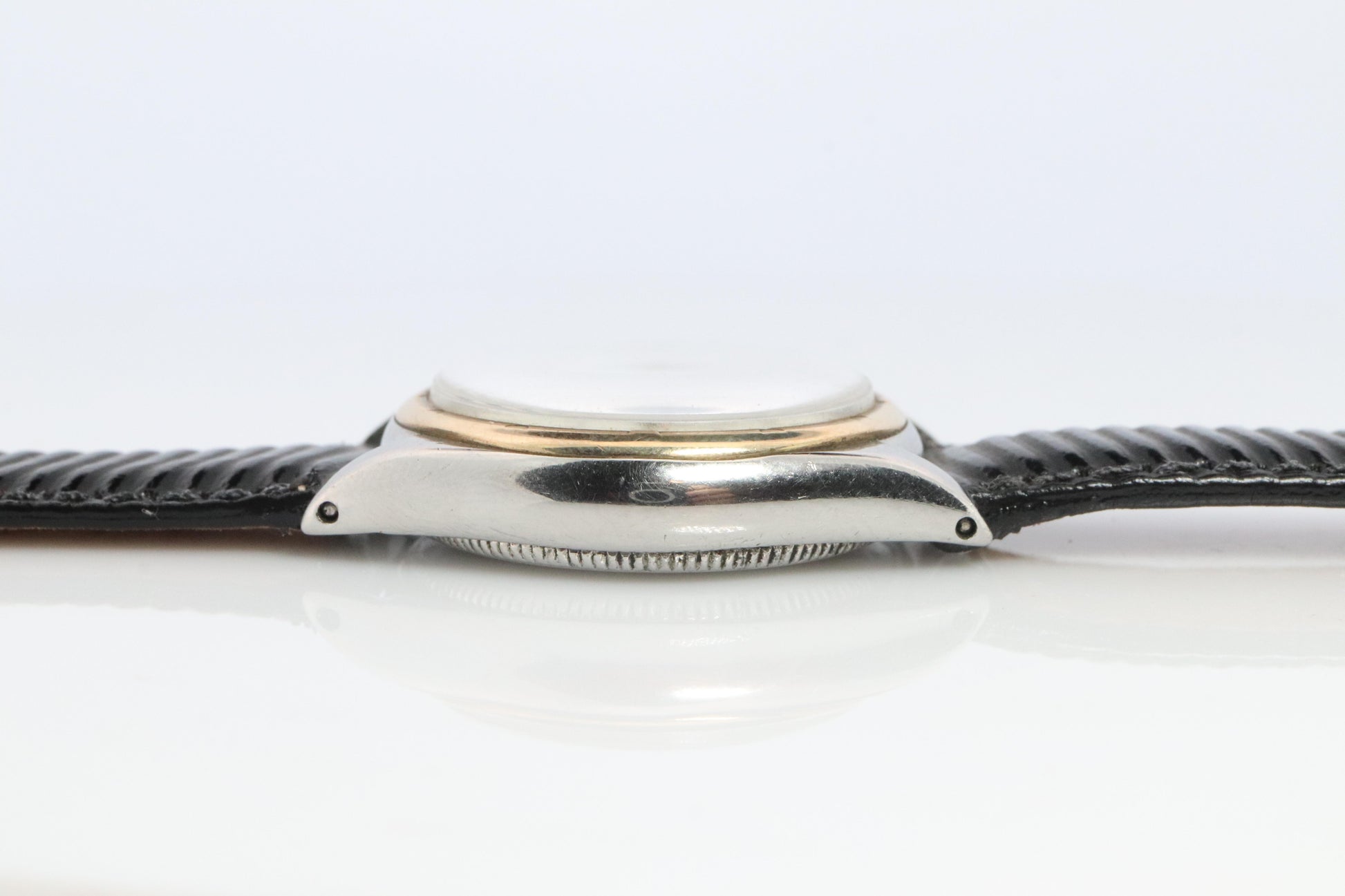 Vintage Rolex Watch. ROLEX Oyster SPEEDKING 4302 SS and 9k Bezel. 29mm