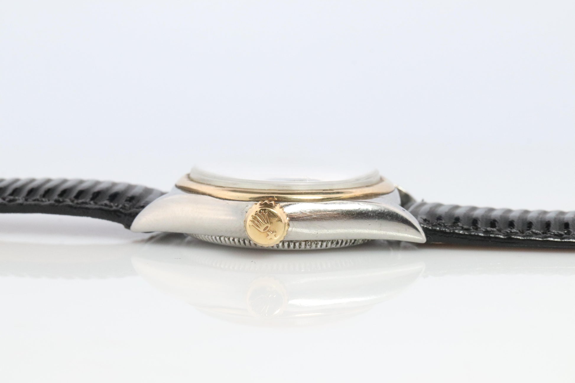 Vintage Rolex Watch. ROLEX Oyster SPEEDKING 4302 SS and 9k Bezel. 29mm