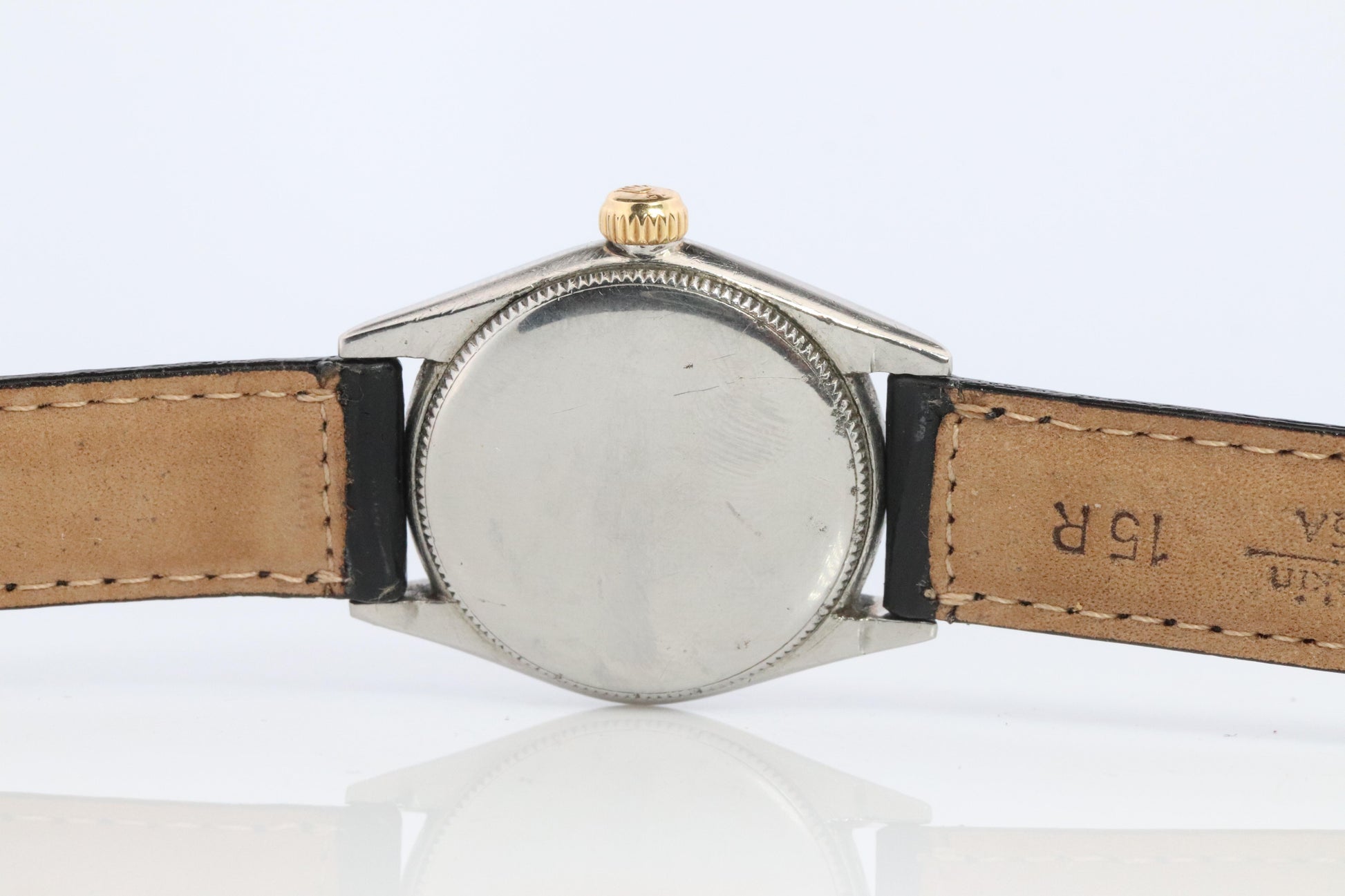 Vintage Rolex Watch. ROLEX Oyster SPEEDKING 4302 SS and 9k Bezel. 29mm