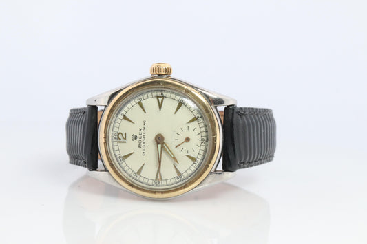 Vintage Rolex Watch. ROLEX Oyster SPEEDKING 4302 SS and 9k Bezel. 29mm