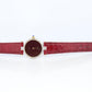 Genuine Cartier Diamond Watch. Must de Cartier Vendome Round Burgundy Dial