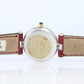 Genuine Cartier Diamond Watch. Must de Cartier Vendome Round Burgundy Dial