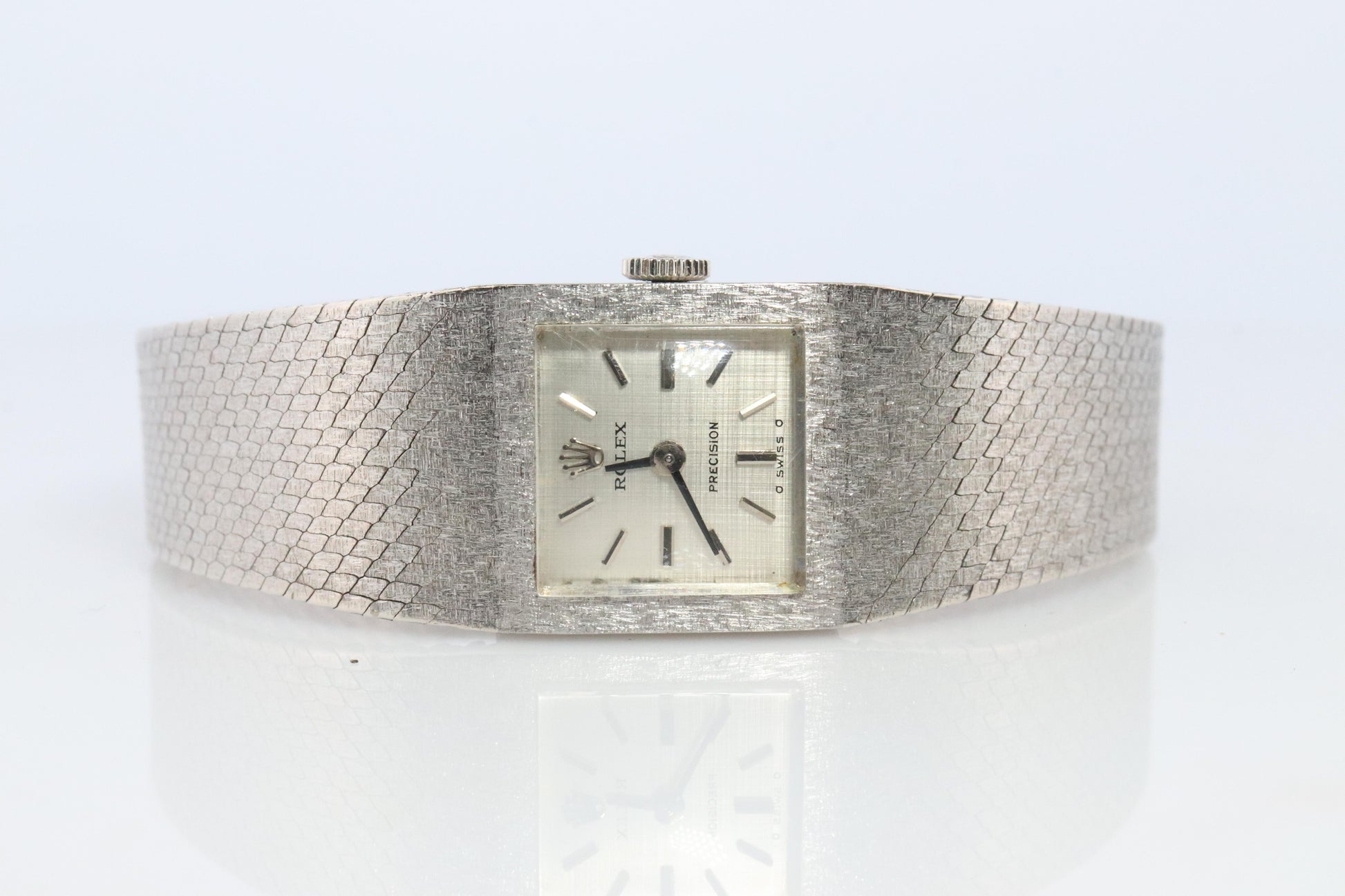 Genuine 18k Rolex Watch. ROLEX Precision 2157 Mechanical Windup. Ladies Rolex