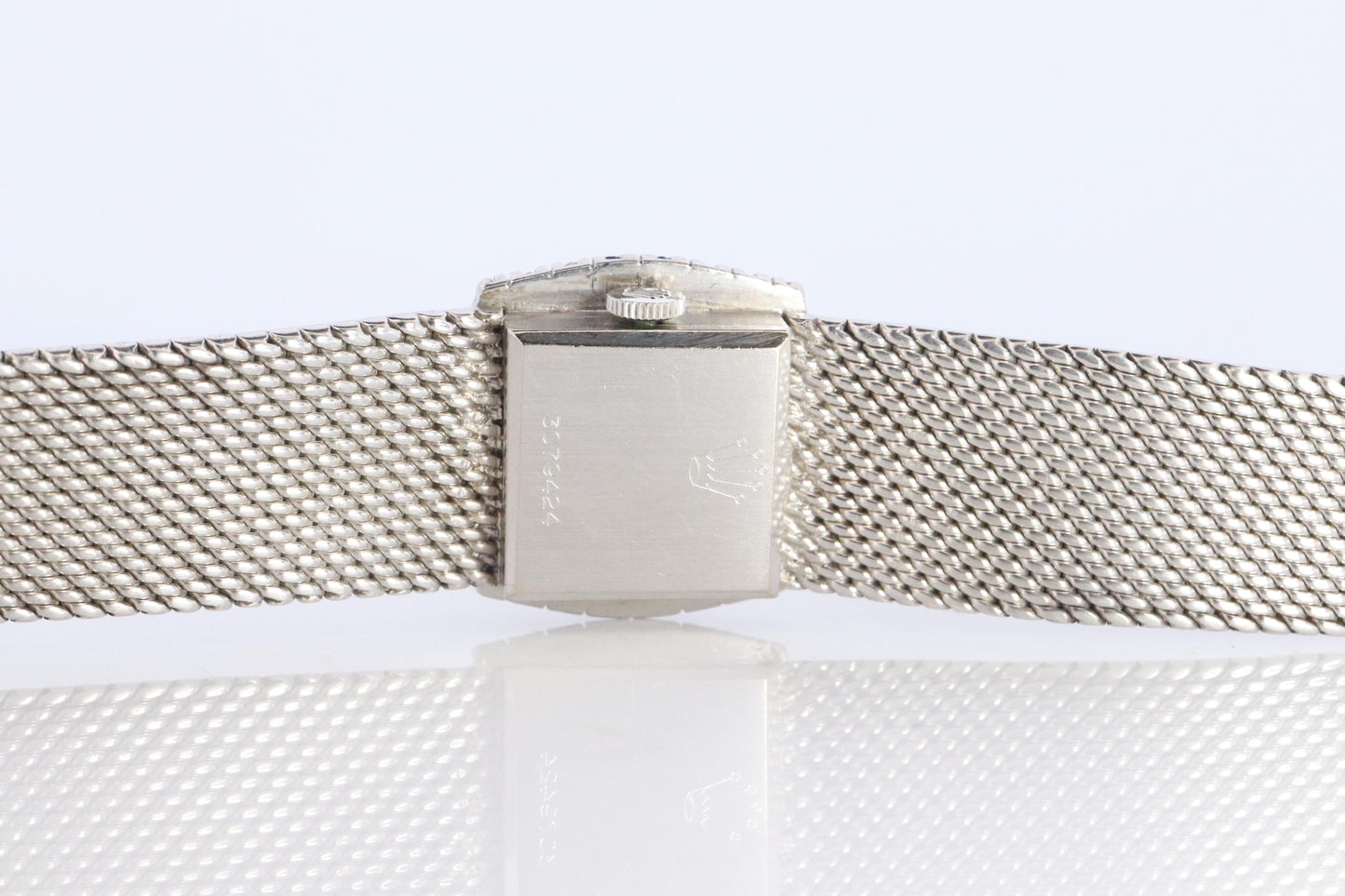 Genuine Diamond Sapphire Rolex Watch. Ladies 18k Rolex 2189 Manual Watch.