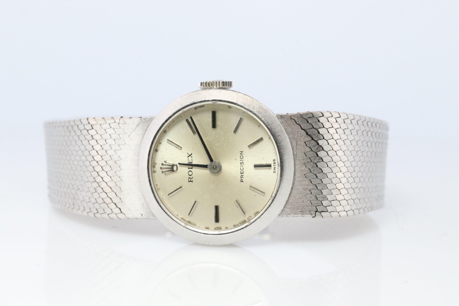 Genuine 18k Rolex Watch. ROLEX Precision 2642 Mechanical Windup. Ladies Rolex