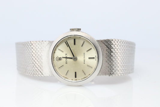 Genuine 18k Rolex Watch. ROLEX Precision 2642 Mechanical Windup. Ladies Rolex