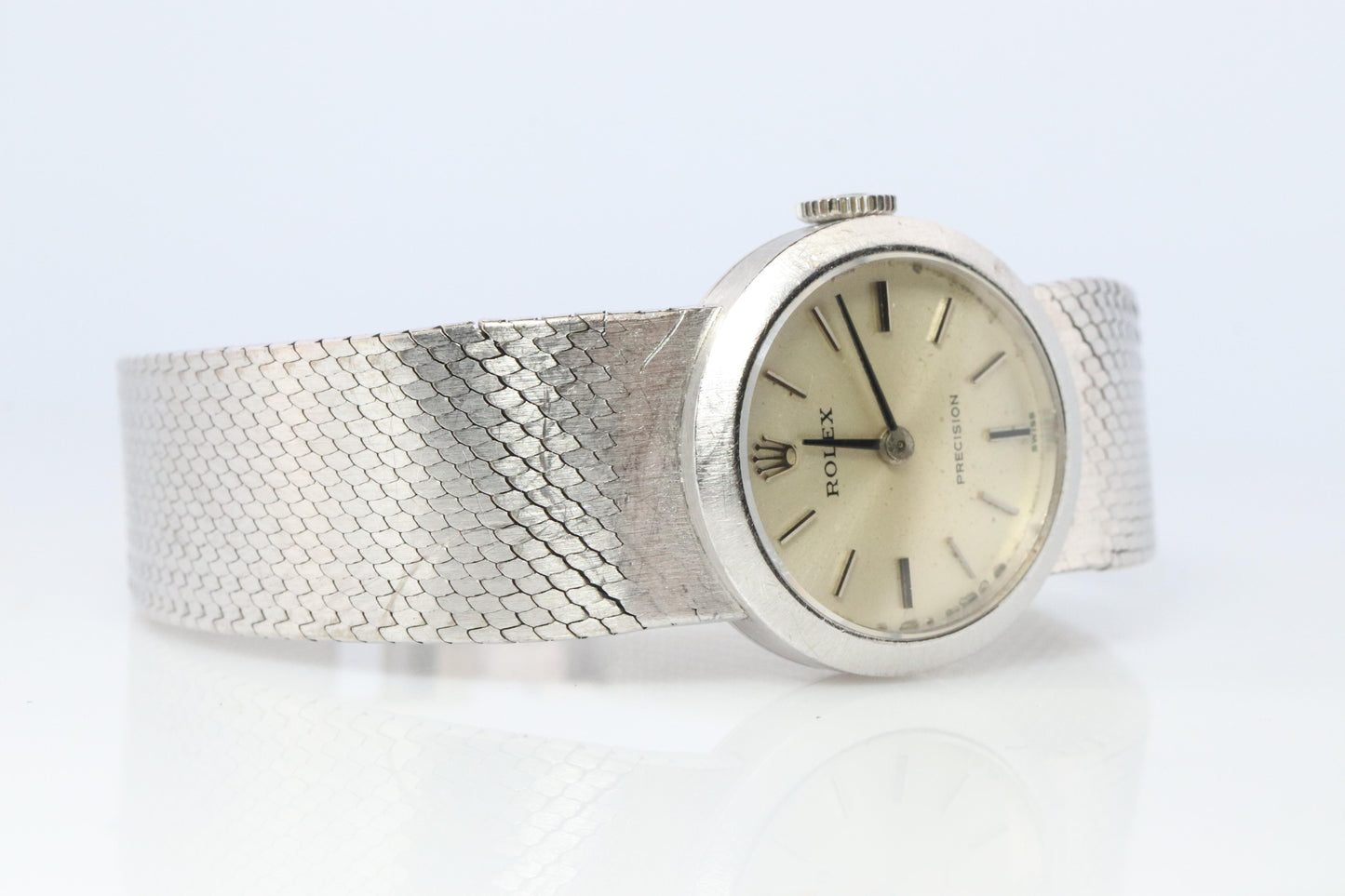 Genuine 18k Rolex Watch. ROLEX Precision 2642 Mechanical Windup. Ladies Rolex