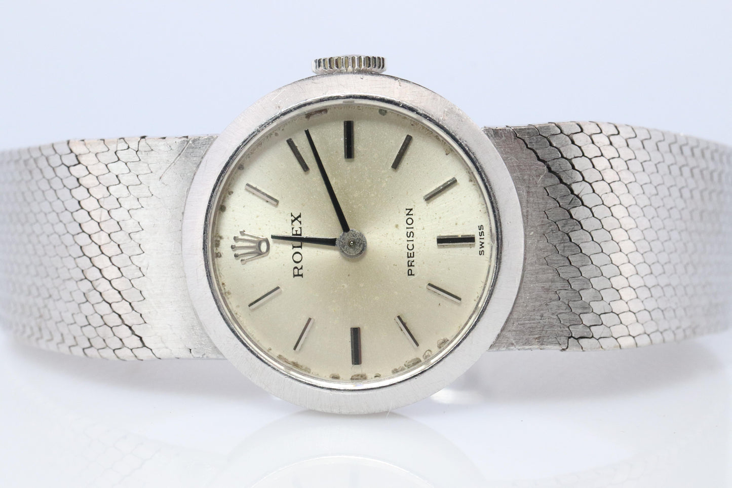 Genuine 18k Rolex Watch. ROLEX Precision 2642 Mechanical Windup. Ladies Rolex