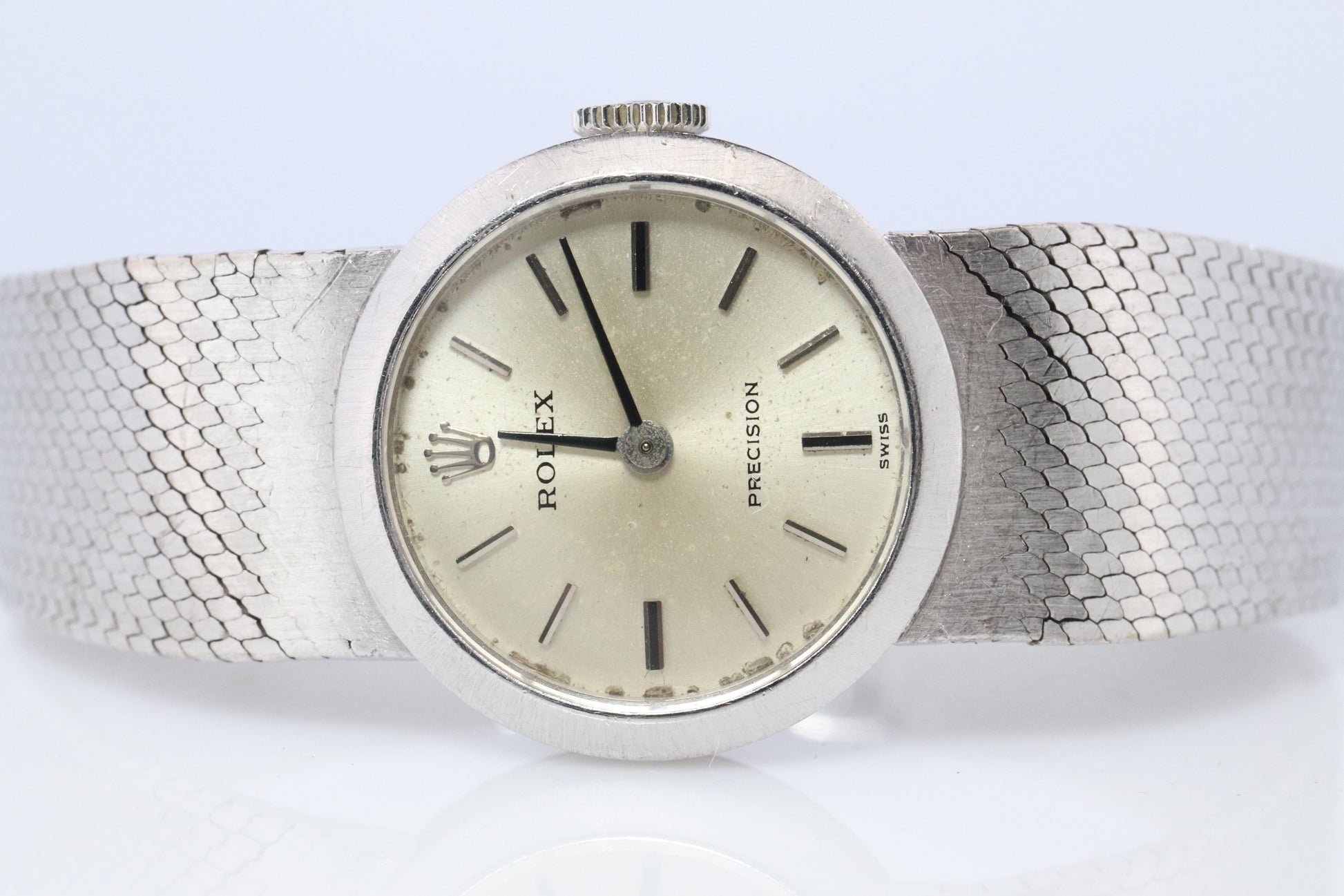 Genuine 18k Rolex Watch. ROLEX Precision 2642 Mechanical Windup. Ladies Rolex