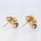 Tiffany & Co 18k Pearl Onyx Diamond Earrings. Tiffany Onyx Stud Earrings