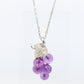 Mikimoto Necklace. Vintage 18k Gold Mikimoto Pearl Amethyst Grape Vine pendant.