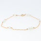 Mikimoto Bracelet. Vintage 18k Gold Mikimoto Pearl Station Bracelet Dainty.