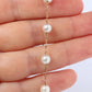 Mikimoto Bracelet. Vintage 18k Gold Mikimoto Pearl Station Bracelet Dainty.