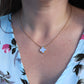 Van Cleef Arpels Alhambra Necklace . Genuine VCA 18k YG Vintage Shell Pendant