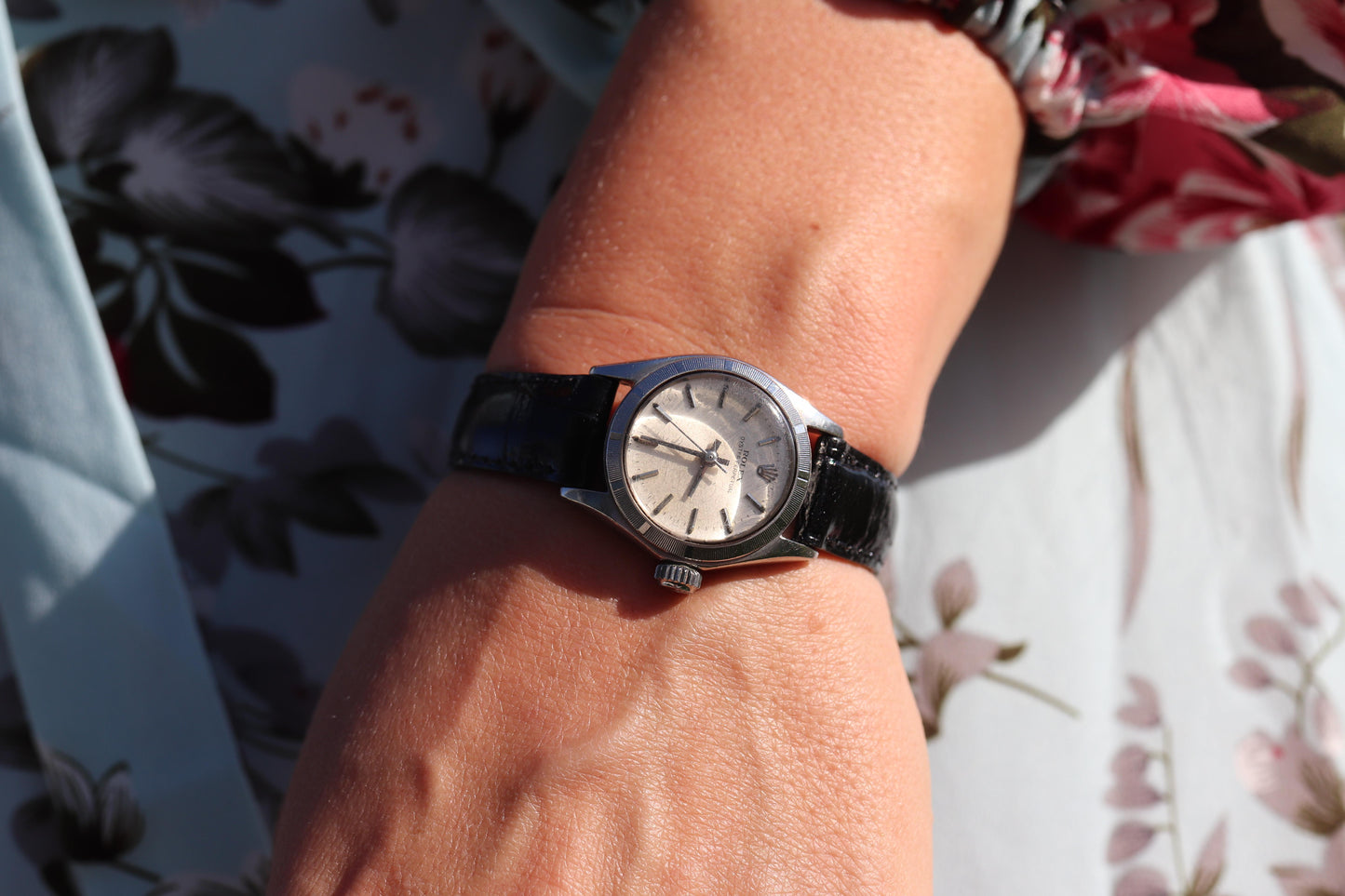 Genuine Rolex Oyster Perpetual Watch. Ladies ROLEX 6623 Automatic Wristwatch.