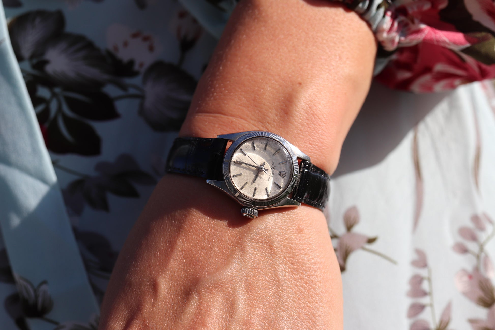 Genuine Rolex Oyster Perpetual Watch. Ladies ROLEX 6623 Automatic Wristwatch.