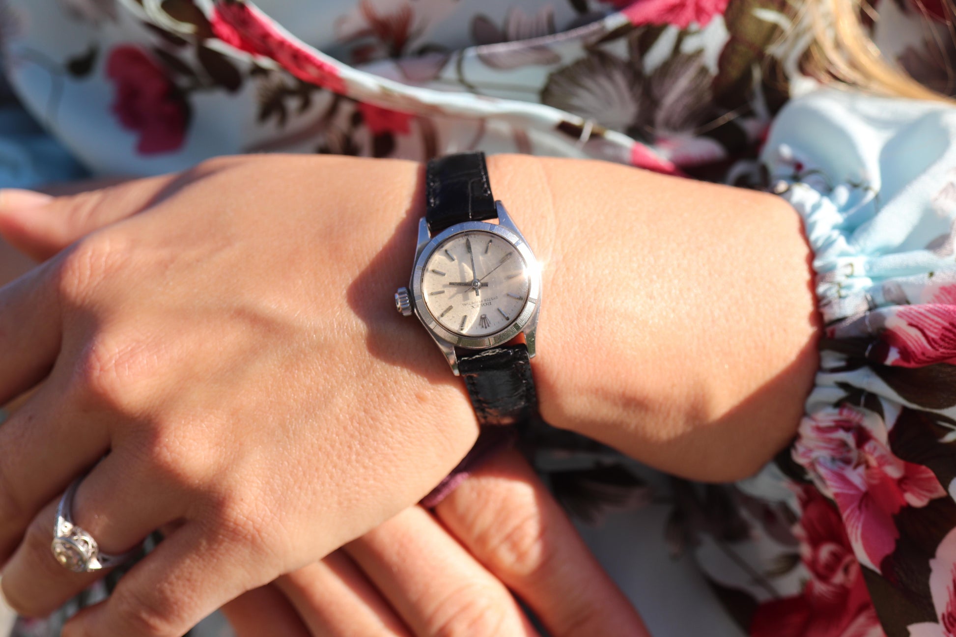 Genuine Rolex Oyster Perpetual Watch. Ladies ROLEX 6623 Automatic Wristwatch.
