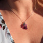 Mikimoto Necklace. Vintage 18k Gold Mikimoto Pearl Amethyst Grape Vine pendant.