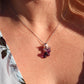 Mikimoto Necklace. Vintage 18k Gold Mikimoto Pearl Amethyst Grape Vine pendant.