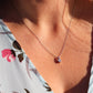Large PT900 Diamond and Pink accent Pendant. Platinum Pt900 rolo necklace.
