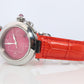 Vintage Cartier PASHA C Automatic 2324. Rare RED Cherry Bordeaux Dial.
