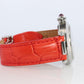 Vintage Cartier PASHA C Automatic 2324. Rare RED Cherry Bordeaux Dial.