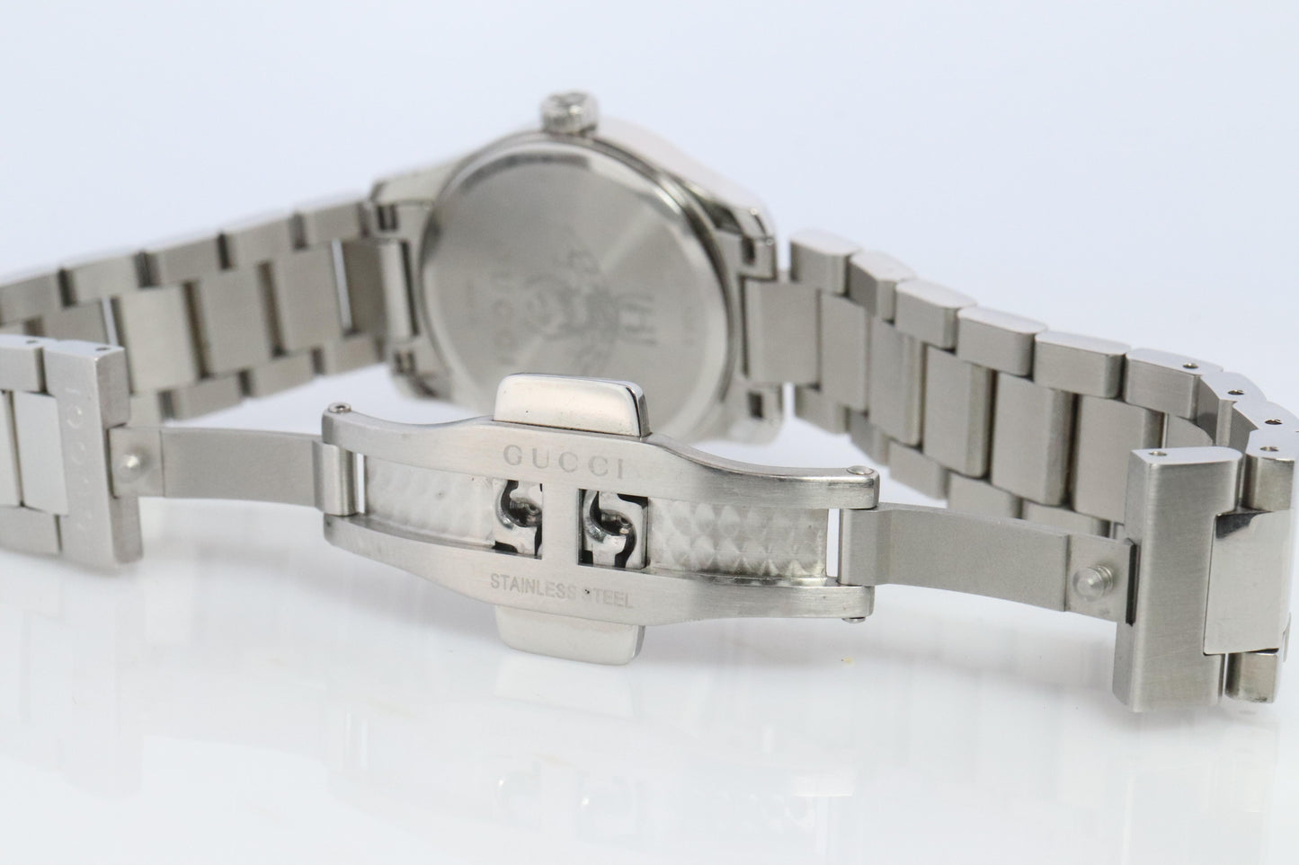 GUCCI Quartz 126.5 Watch. Gucci G Timeless Round Cat Face Ladies.