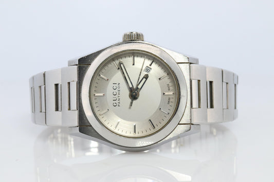 GUCCI Quartz 115.5 Watch. Gucci Pantheon Round 27mm Ladies.