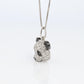 18k Panda Face Pendant. 18k WG Diamond 3D Diamond Head Necklace