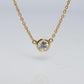 Vintage Tiffany Co Necklace Elsa Peretti Diamond by the Yard 0.25ct Solitaire 1P
