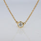Vintage Tiffany Co Necklace Elsa Peretti Diamond by the Yard 0.25ct Solitaire 1P
