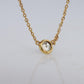 Vintage Tiffany Co Necklace Elsa Peretti Diamond by the Yard 0.25ct Solitaire 1P