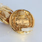 Chanel Gripoix Earrings. Genuine  CHANEL Glass Cabochon Coil Weave Clip on.