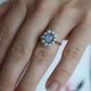 Mikimoto Star Sapphire Pearl Ring. 14k Mikimoto Sapphire Pearl Halo.