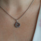 Vintage GUCCI Necklace. Double G Gucci Logo Sterling Silver Pendant
