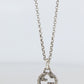 Vintage GUCCI Necklace. Double G Gucci Logo Sterling Silver Pendant