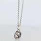 Vintage GUCCI Necklace. Double G Gucci Logo Sterling Silver Pendant