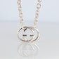 Vintage GUCCI Necklace. Double G Gucci Logo Sterling Silver Pendant