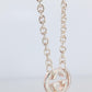 Vintage GUCCI Necklace. Double G Gucci Logo Sterling Silver Pendant