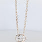 Vintage GUCCI Necklace. Double G Gucci Logo Sterling Silver Pendant