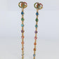 Genuine GUCCI Earrings. 18k Sapphire In and Out Dangle Multi-color earrings.