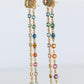 Genuine GUCCI Earrings. 18k Sapphire In and Out Dangle Multi-color earrings.