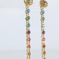 Genuine GUCCI Earrings. 18k Sapphire In and Out Dangle Multi-color earrings.