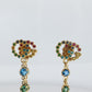 Genuine GUCCI Earrings. 18k Sapphire In and Out Dangle Multi-color earrings.
