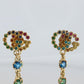 Genuine GUCCI Earrings. 18k Sapphire In and Out Dangle Multi-color earrings.