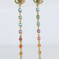Genuine GUCCI Earrings. 18k Sapphire In and Out Dangle Multi-color earrings.