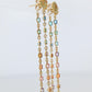 Genuine GUCCI Earrings. 18k Sapphire In and Out Dangle Multi-color earrings.