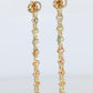Genuine GUCCI Earrings. 18k Sapphire In and Out Dangle Multi-color earrings.