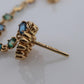 Genuine GUCCI Earrings. 18k Sapphire In and Out Dangle Multi-color earrings.